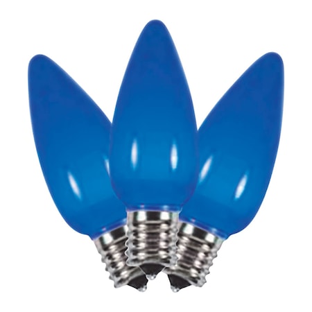 Holiday Bright Lights Holiday Bright Lights LED C9 Blue 25 ct Replacement Christmas Light Bulbs BU25LEDSC9-OBLA